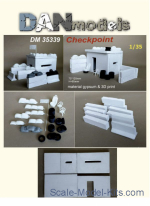 Accessories for diorama. Checkpoint (gypsum)