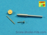 ABR35-L212 Set of barrels for Soviet tank T-50 45mm 20K 1pcs.; 7,62mm DT 2pcs, for Hobby Boss kit