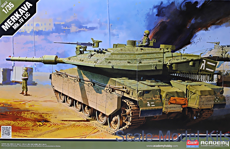 Academy Idf Mbt Merkava Mk Iv Lic Plastic Scale Model Kit In 135