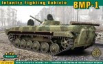 Troop-carrier armor: Infantry fighting vehicle BMP-1, Ace, Scale 1:72