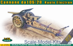 ACE72594 Italian 105/28 field cannon with rubberized wheels