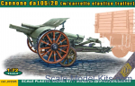 ACE72595 Italian 105/28 field cannon with trailer