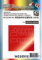 AF-AC35012 Sticker for simulating anti reflection coating lens suitable for M1A1/M1A2 Abrams