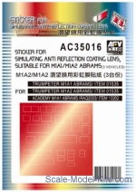 AF-AC35016 Sticker for simulating anti reflection coating lens suitable for M1A1/M1A2 Abrams