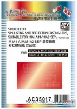 AF-AC35017 Sticker for simulating anti reflection coating lens suitable for M1A1 AIM / M1A2 SEP