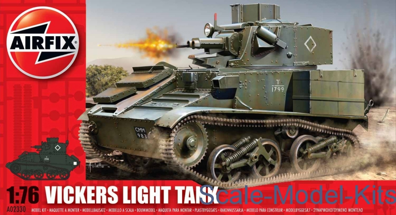 Airfix - Vickers Light Tank Mk.VI, a/b/c - plastic scale model kit 