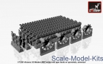 AR-AC7334b Tracks (solid teeth) for M1 Abrams series mid type w/ drive wheels