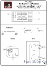 Pz. Kpfw. V Aust. A Panther periscope openings, early (universal)