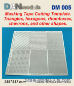 DAN005 Triangles, hexagons, rhombuses, chevrones and etc mask template