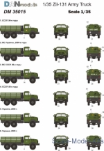 Decal for army truck ZiL-131