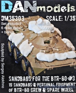 DAN35303 Sandbags for the BTR-80 (15 sandbags, personal equipment of BTR-80 and spare wheels)