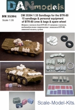DAN35304 Sandbags for the BTR-80 (15 sandbags, personal equipment of BTR-80, bags and spare wheels)