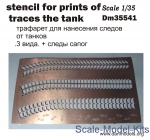 DAN35541 Photoetched: Stencil for prints of traces the tank