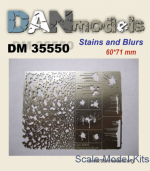 DAN35550 Photoetched: Stencil for applying traces spatters and stains