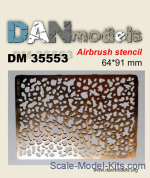 Dan Models 35542 Stencil for Applying Footprints from Boots 2 Types 1//35 kit