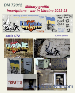 DAN72012 Decal 1/72 Military graffiti Inscriptions - War in Ukraine 2022-2023