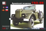 Army Car / Truck: GAZ-69 Soviet cross-country vehicle, GRAN, Scale 1:72