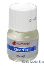 Glues: Glue Clearfix adhesive 28ml, Humbrol