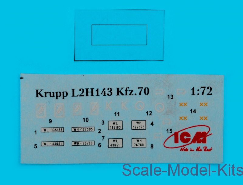 ICM 1:72 Krupp L2H143 Kfz.70 #ICM72451 
