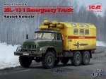 Civil trucks: Soviet vehicle ZiL-131, Emergency service, ICM, Scale 1:35