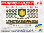 ICM35748 Decal Insignia, Patches and Vehicles Camouflage, Armed Forces of Ukraine