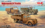 ICMDS3507 Wehrmacht 3t Trucks (V3000S, KHD S3000, L3000S)