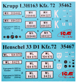 Wehrmacht Radio Trucks (Henschel 33D1 Kfz.72, Krupp L3H163 Kfz.72)