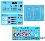 French combat vehicles. Battle of France, spring 1940 (3 kits in box)
