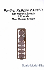 Mars-PE172001 Photoetched set Pz-V D Panther, for Zvezda kit