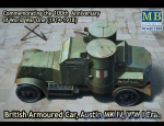 Troop-carrier armor: Austin Mk.IV British armored car, 1914-1918, Master Box, Scale 1:72