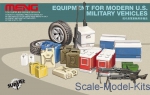 MENG-SPS014 Accessories for modern art USA (boxes, cans, tires, weapons)