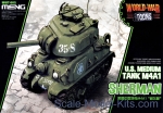 MENG-WWT002 U.S. medium tank M4A1 Sherman, Snap fit