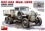 Army Car / Truck: GAZ-AAA Mod. 1943 Cargo truck, MiniArt, Scale 1:35