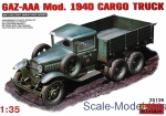 Army Car / Truck: GAZ-AAA Mod. 1940 Cargo truck, MiniArt, Scale 1:35