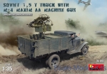 MA35186 Soviet 1,5 t. truck w/ M-4 Maxim AA Machine Gun