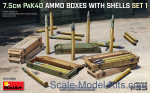 MA35398 7.5cm PaK 40 Ammo Boxes with Shells (Set 1)