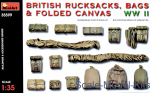 MA35599 British rucksacks, bags & folded canvas WW2