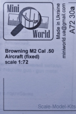 Detailing set: Browning M2 cal.50 Aircraft (fixed), Mini World, Scale 1:72