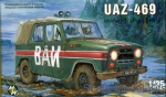 Army Car / Truck: Uaz-469 Militaru police car, Military Wheels, Scale 1:35