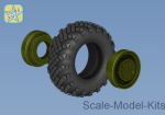 Topol SS-25 Wheels and tyre set. Main hub Type 2