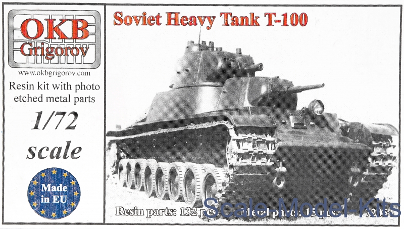 Okb Grigorov Soviet Heavy Tank T 100 Plastic Scale Model Kit