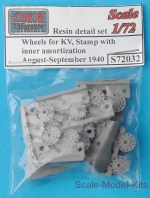 Detailing set: Wheels for KV, stamp with inner amortization, August-September 1940, OKB Grigorov, Scale 1:72