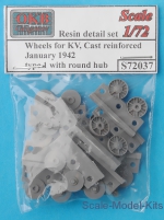 OKB-S72037 Wheels for KV, cast reinforced, January 1942, with round hub, type 1