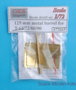 OKB-S72065 125mm metal barrel for T-64, T-72, T-80, T-90