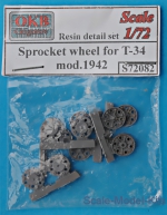 OKB-S72082 Sprocket wheel for T-34, mod.1942 (6 pcs)