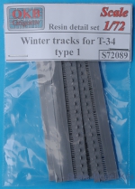 Detailing set: Winter tracks for T-34, type 1, OKB Grigorov, Scale 1:72