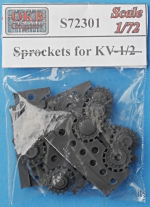 Detailing set: Sprockets for KV-1/2, OKB Grigorov, Scale 1:72