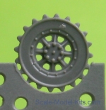 Detailing set: Sprockets for Hetzer, OKB Grigorov, Scale 1:72