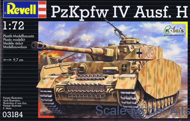 Revell 1:72 REVELL MODEL KIT RV03184 PzKpfw.IV Ausf.H 