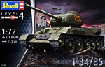 Tank: T-34/85, Revell, Scale 1:72